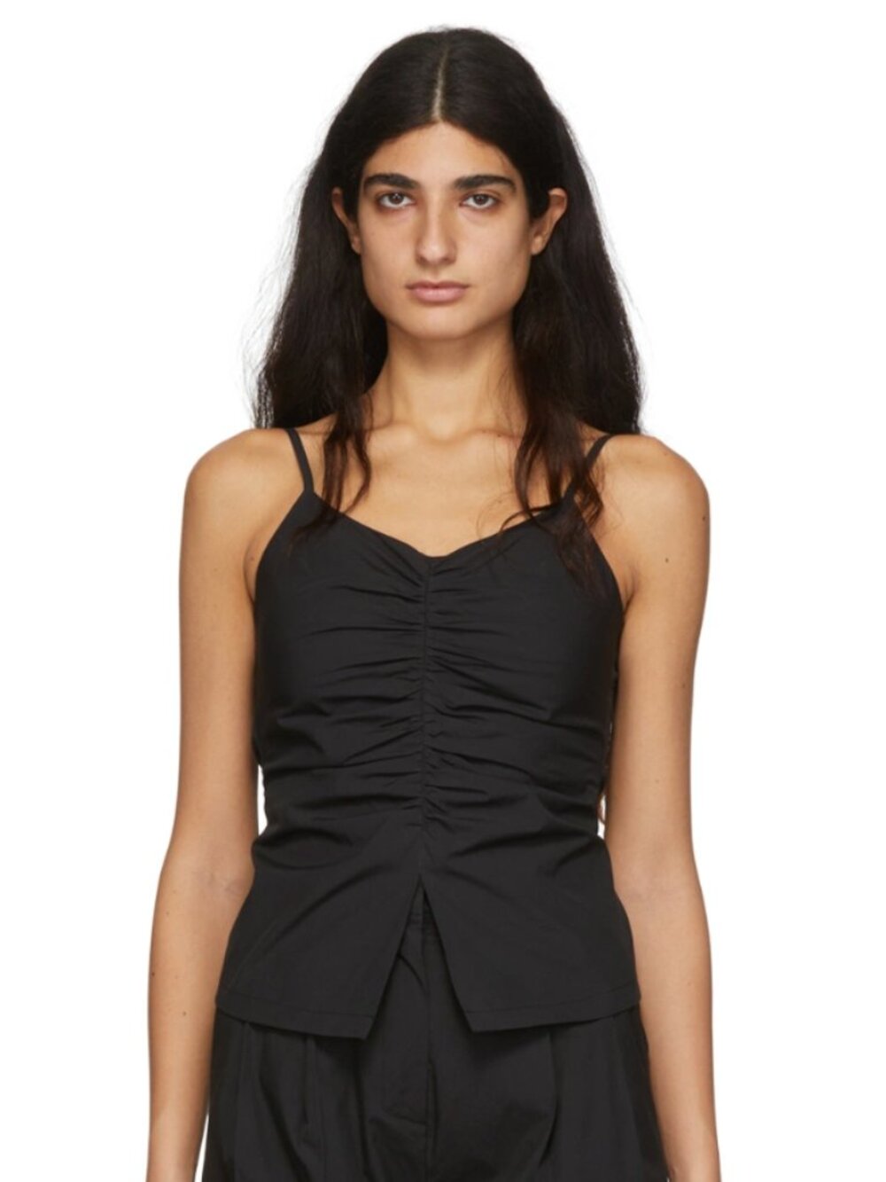 DRAE Black Cotton Camisole